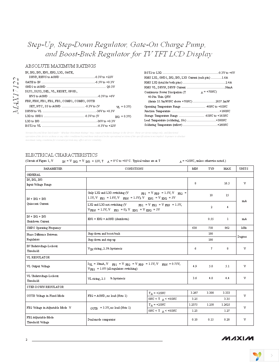 MAX17122EVKIT+ Page 2