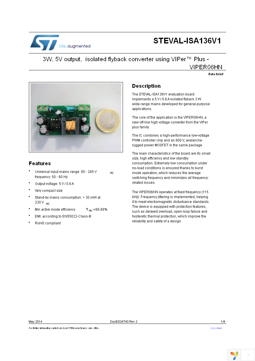 STEVAL-ISA136V1 Page 1