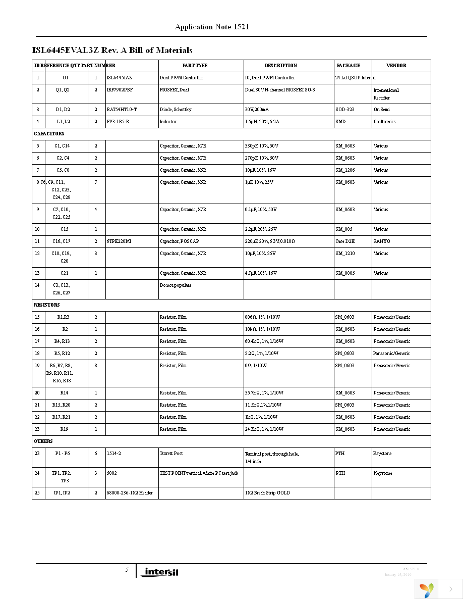 ISL6445EVAL3Z Page 5