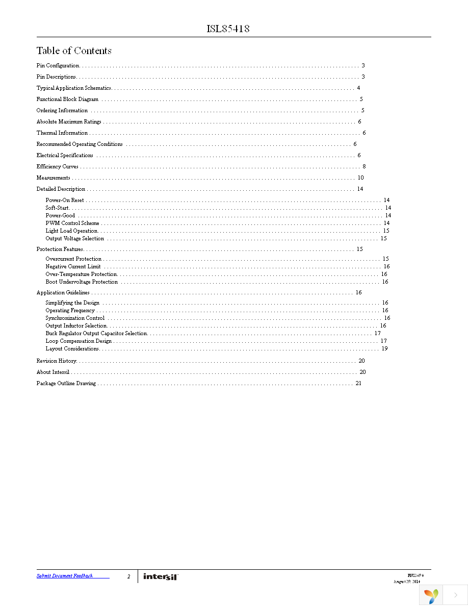 ISL85418EVAL1Z Page 2