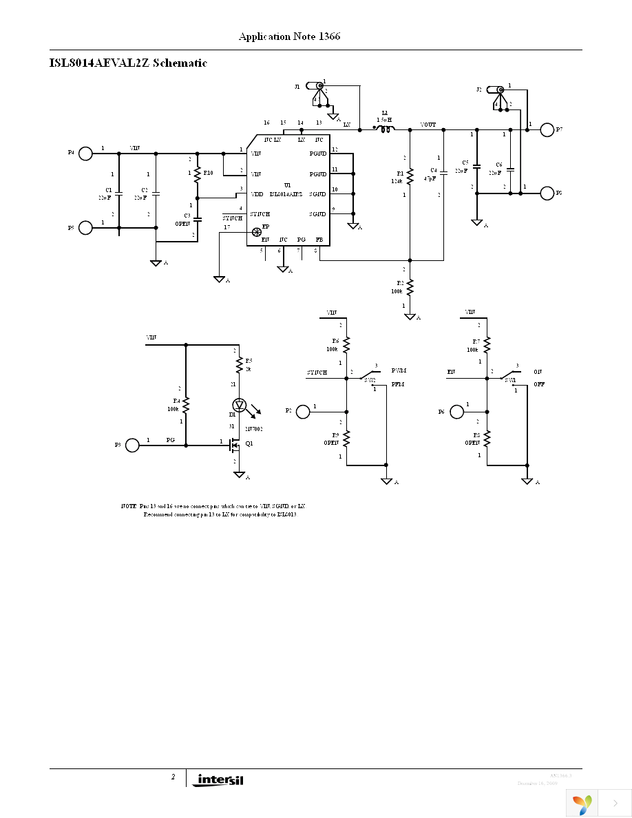 ISL8014AEVAL2Z Page 2