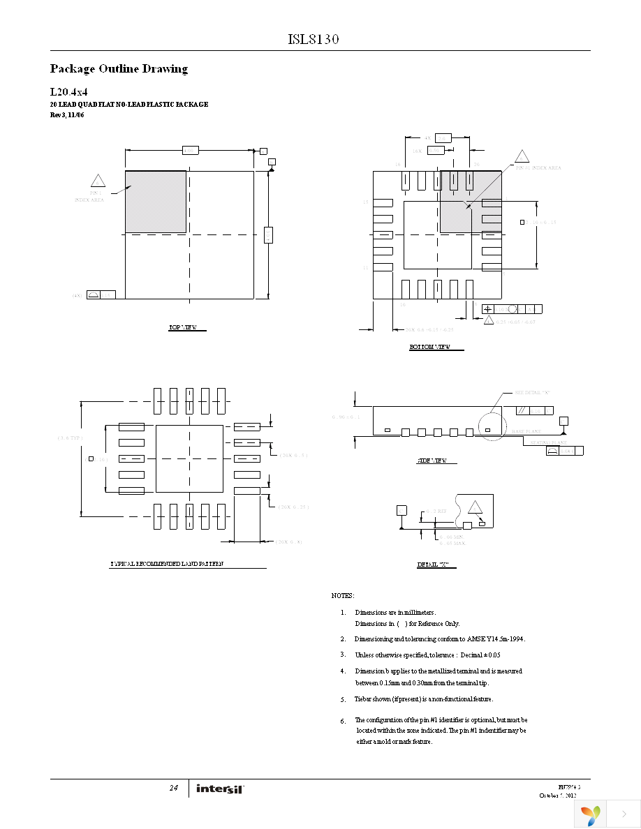 ISL8130EV1Z Page 24