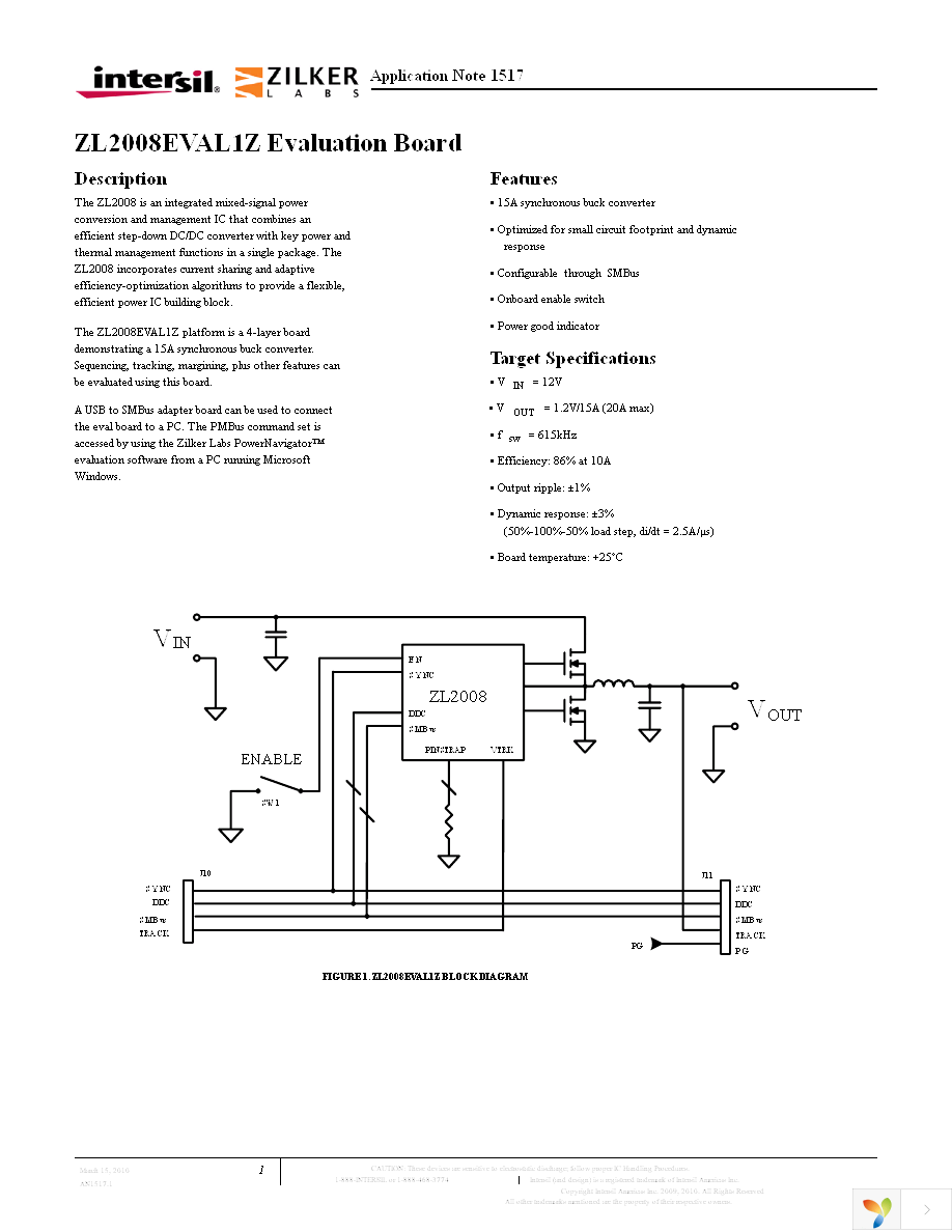 ZL2008EVAL1Z Page 1