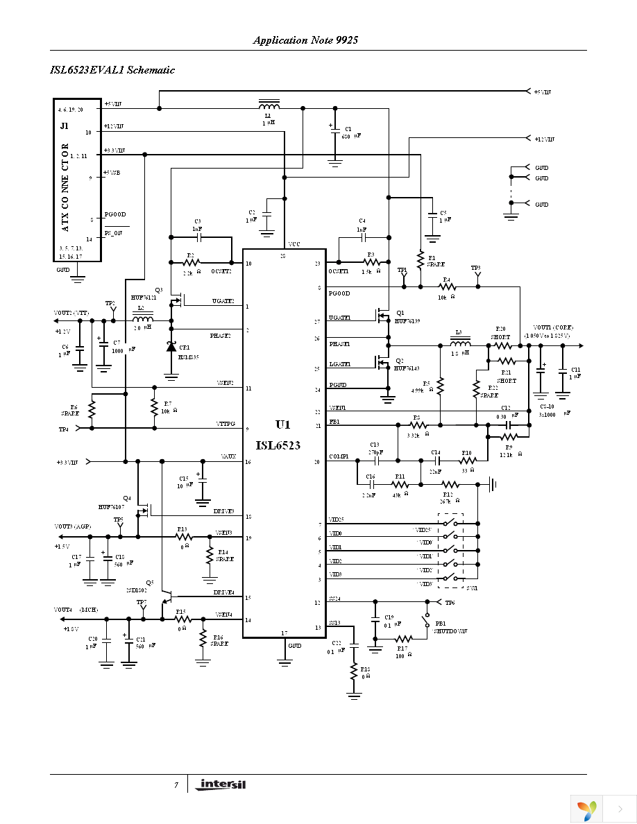 ISL6523EVAL1 Page 7