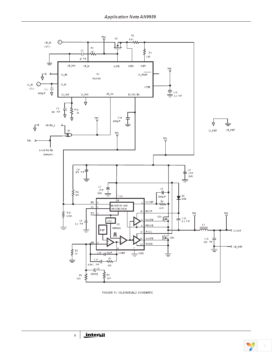 ISL6160EVAL2 Page 6