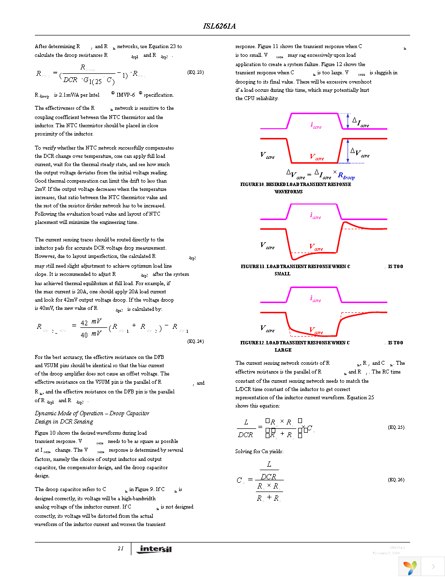 ISL6261AEVAL2Z Page 21