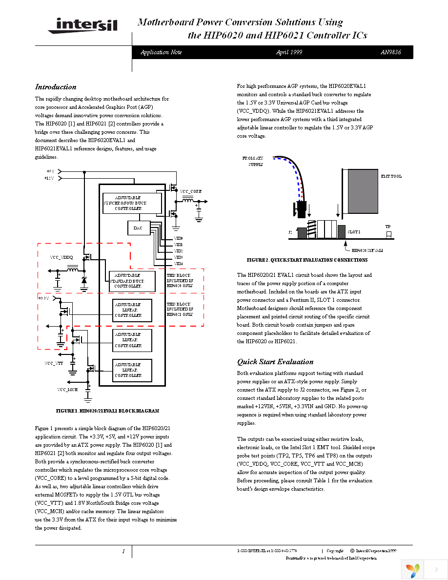 HIP6021EVAL1 Page 1