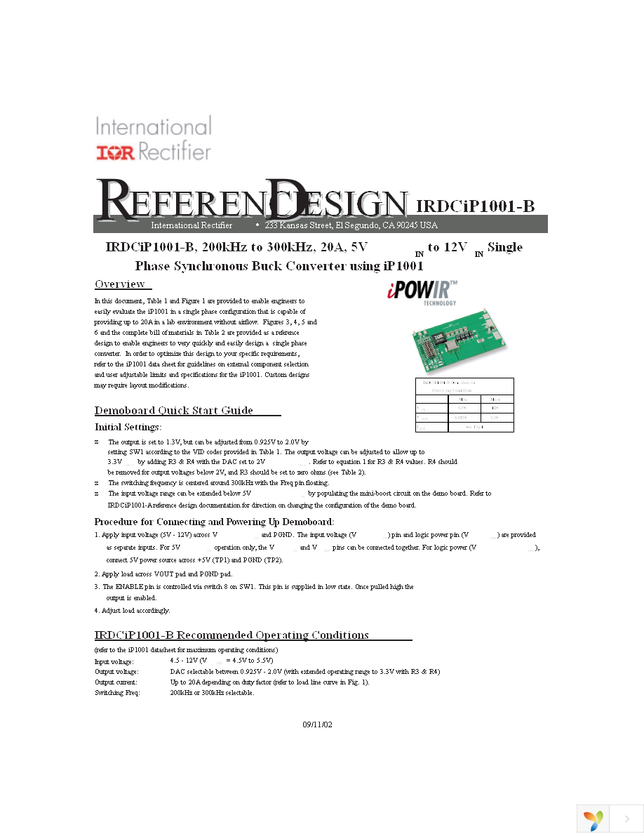 IRDCIP1001-B Page 1