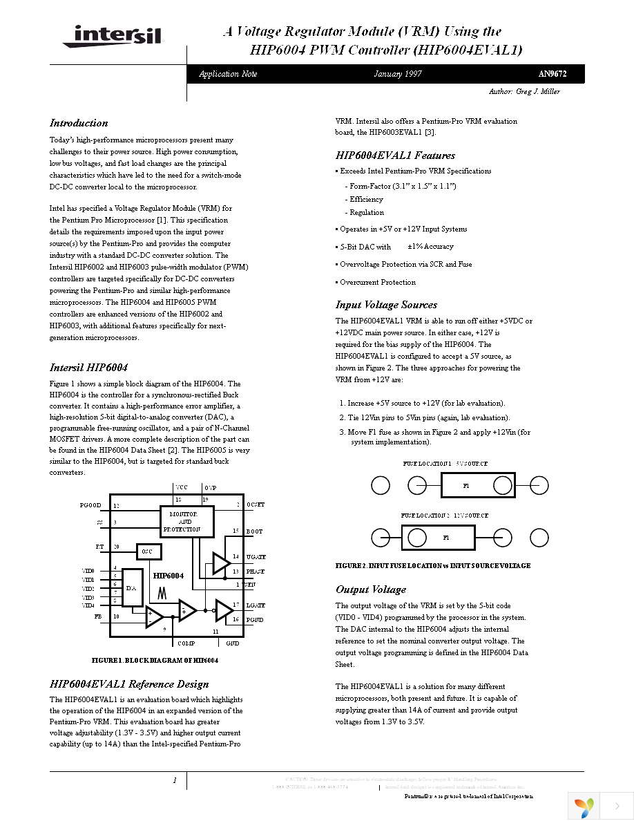 HIP6004EVAL1 Page 1