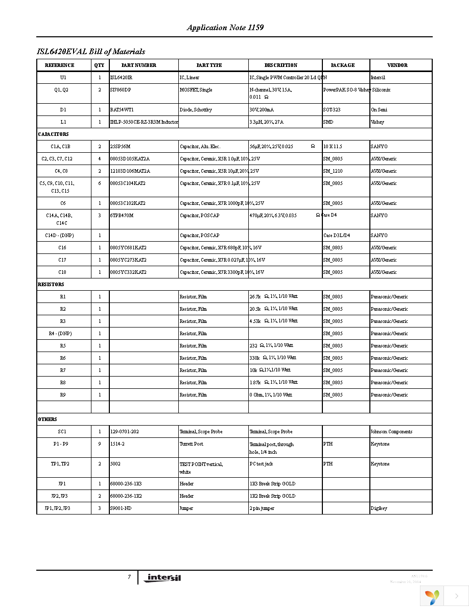 ISL6420EVAL3 Page 7