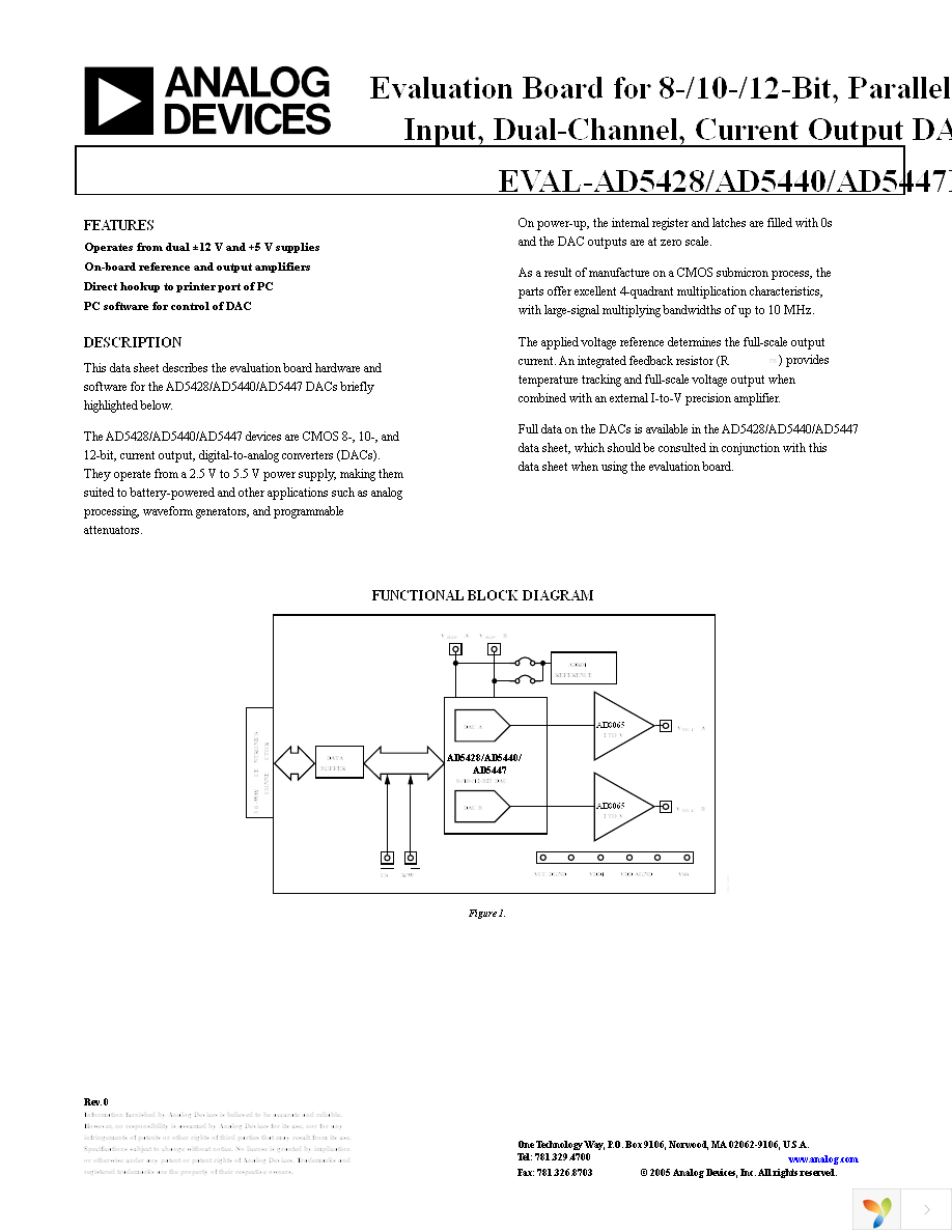 EVAL-AD5447EBZ Page 1