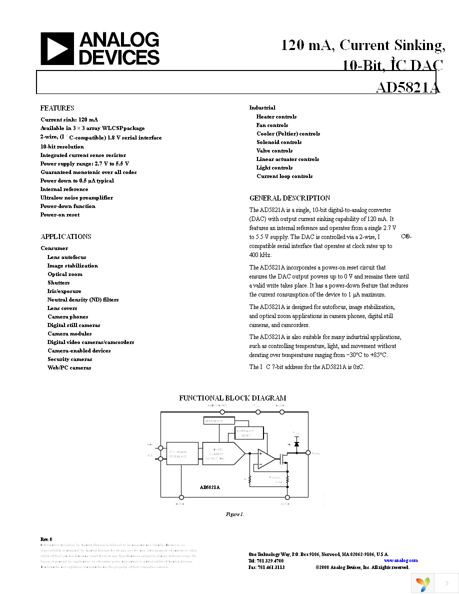 EVAL-AD5821AEBZ Page 1