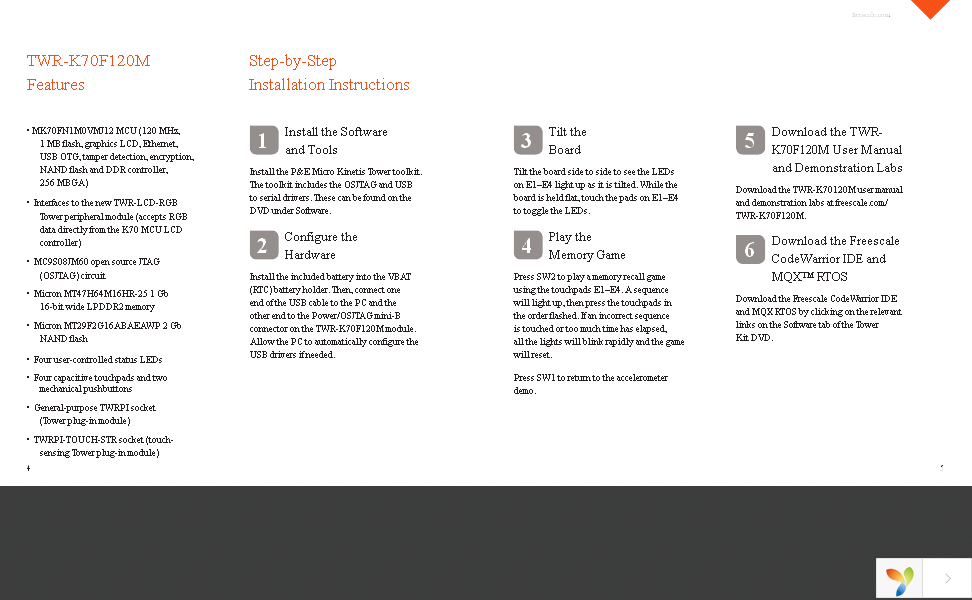 TWR-K70F120M-KIT Page 3