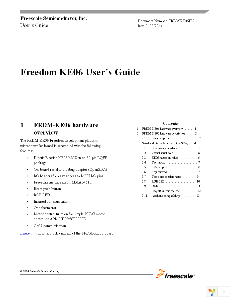 FRDM-KE06Z Page 1