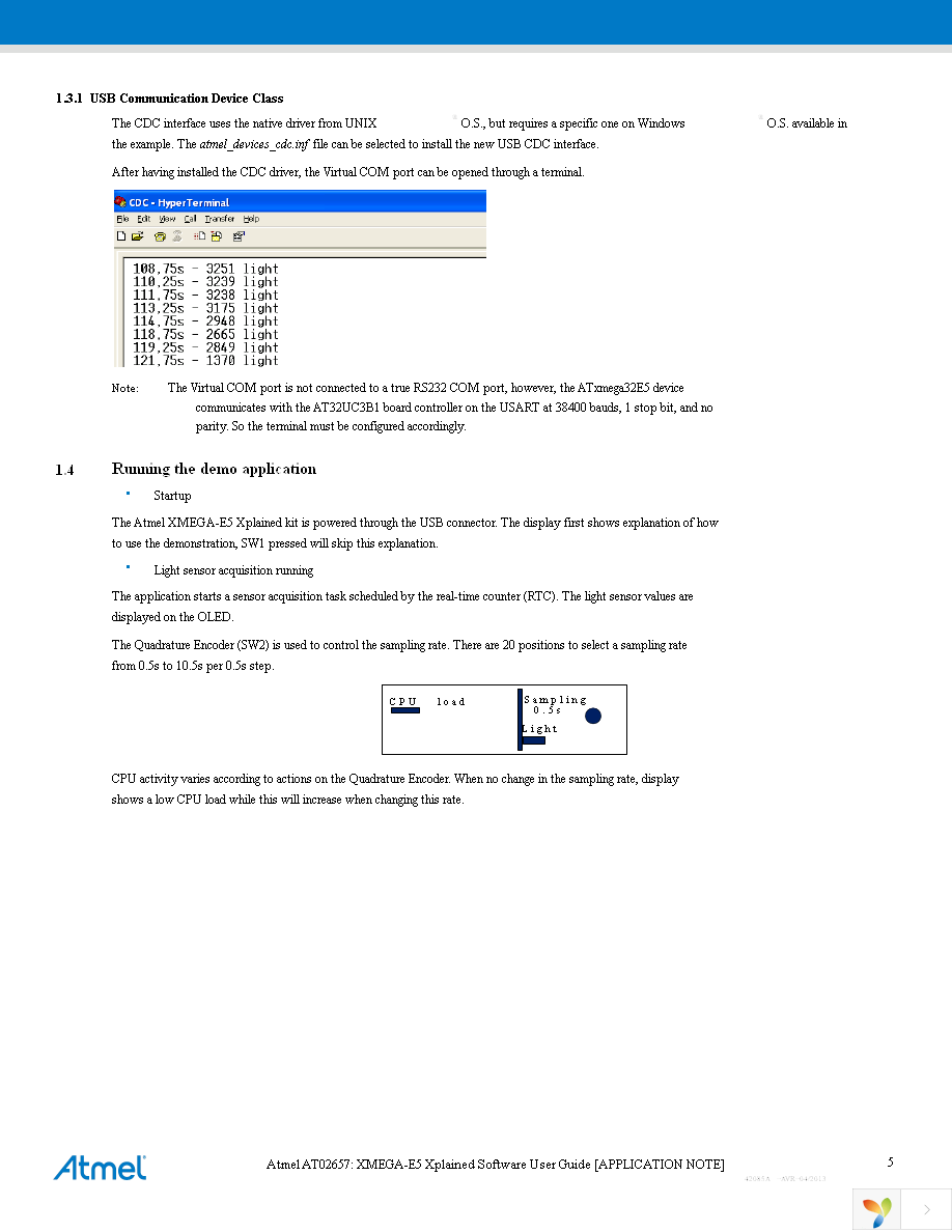 ATXMEGAE5-XPLD Page 5