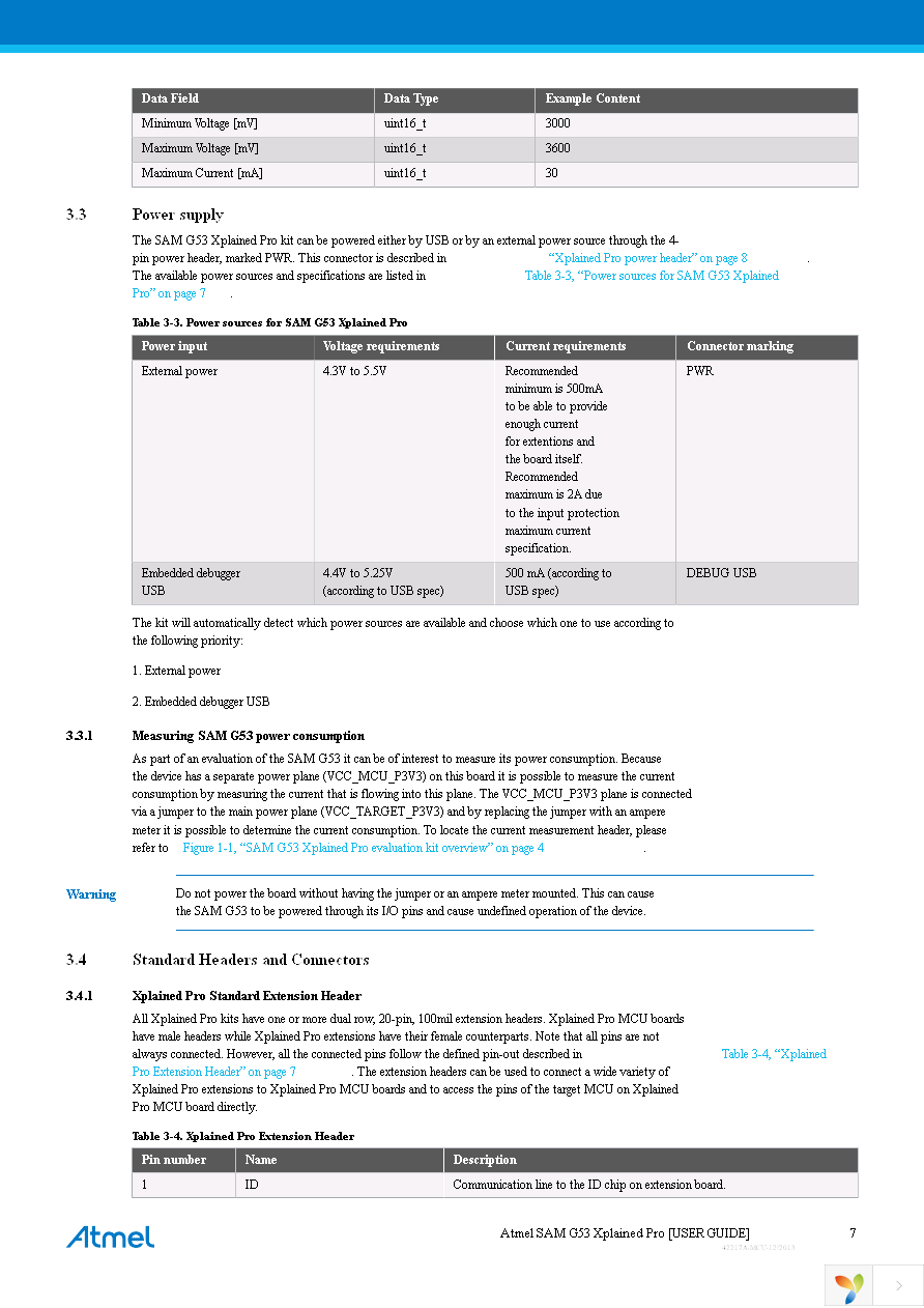 ATSAMG53-XPRO Page 7