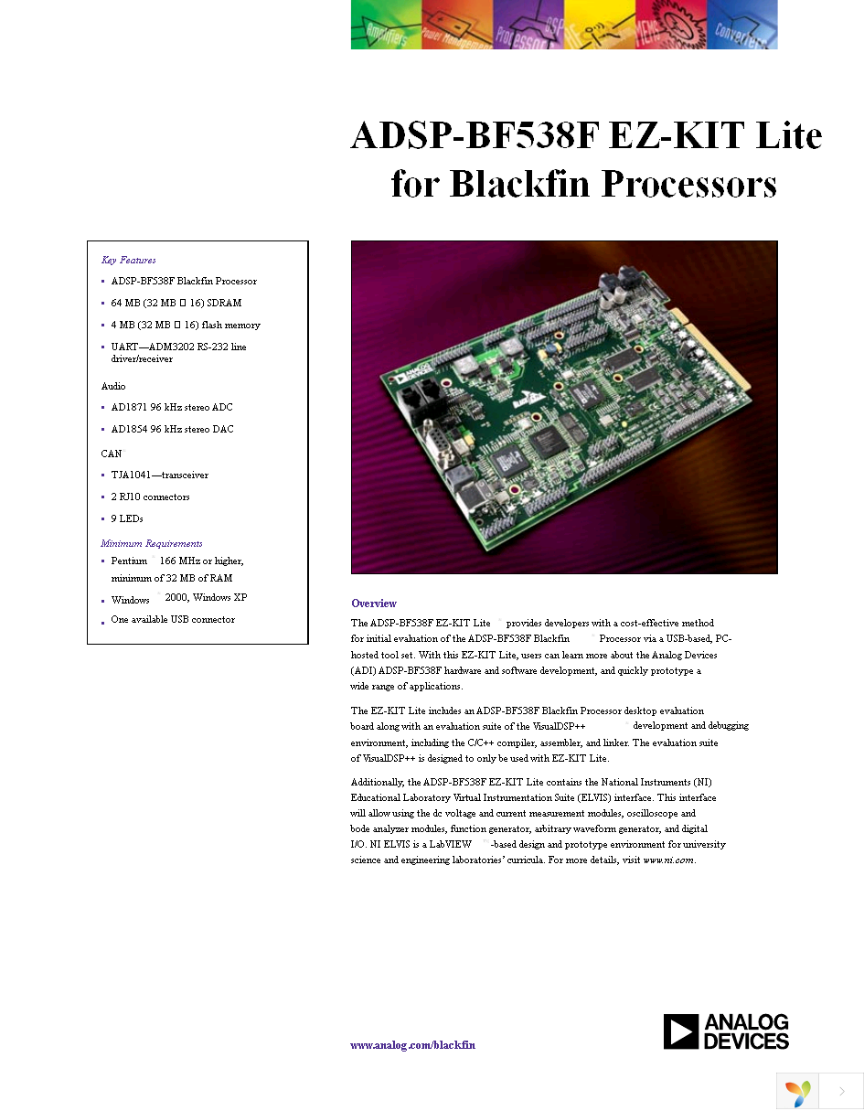 ADZS-BF592-EZLITE Page 1