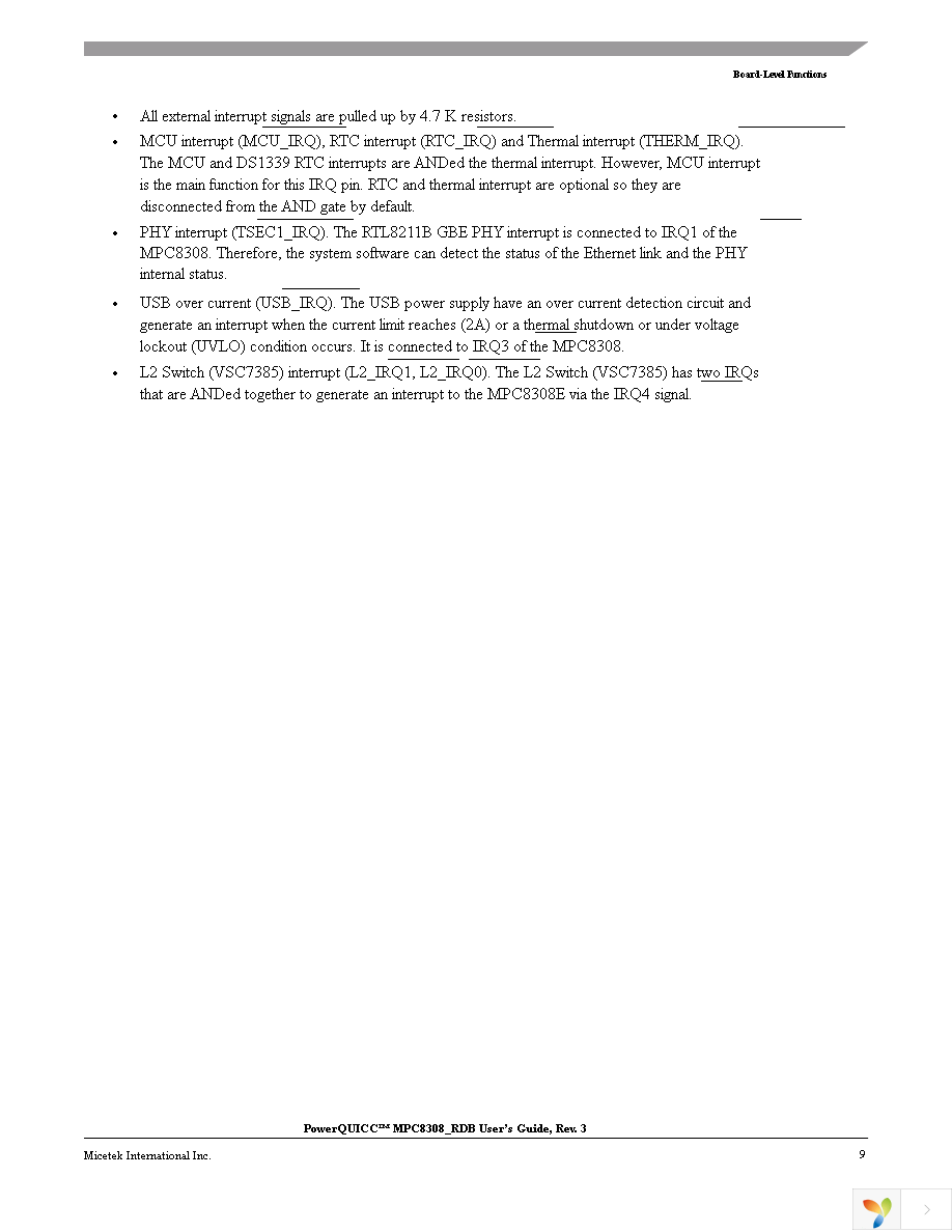 MPC8308-RDB Page 9