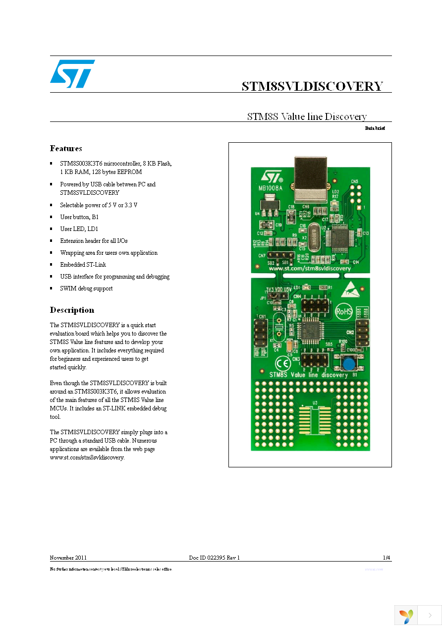 STM8SVLDISCOVERY Page 1