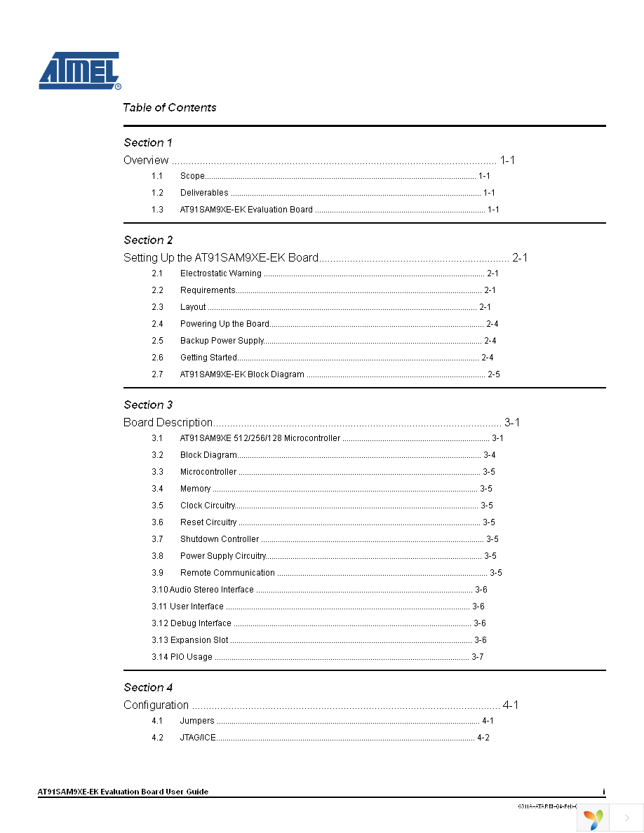 AT91SAM9XE-EK Page 2