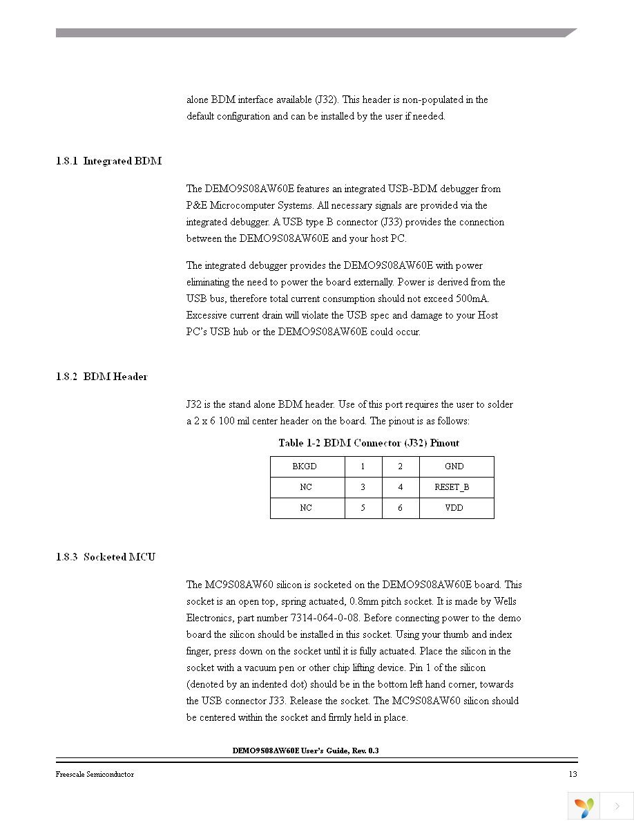 DEMO9S08AW60E Page 13