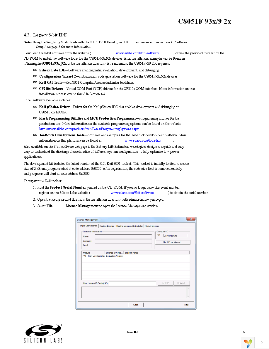 C8051F930DK Page 5