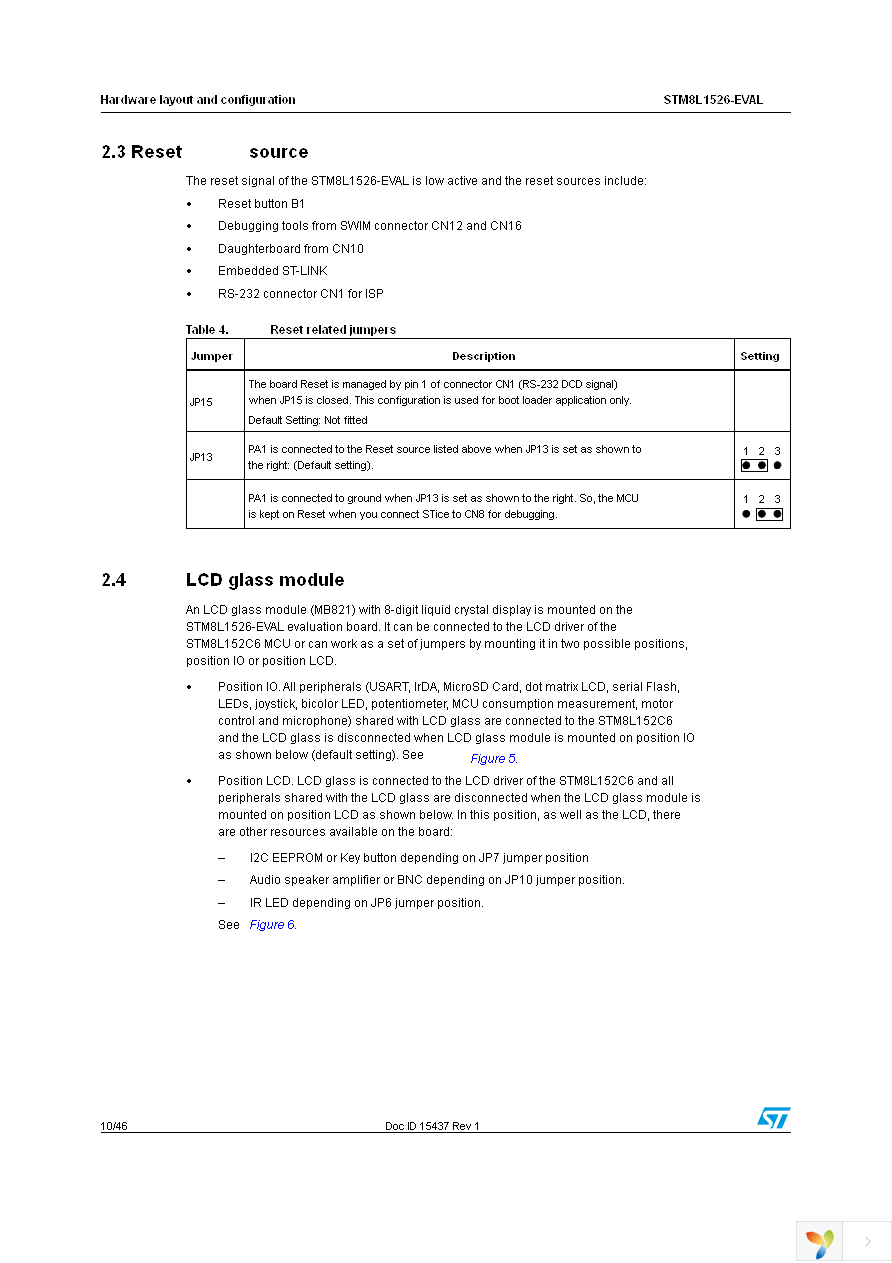 STM8L1526-EVAL Page 10