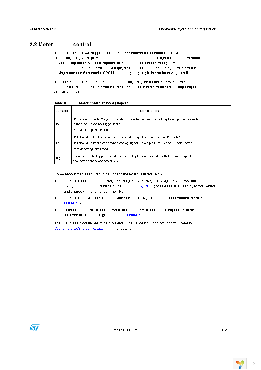 STM8L1526-EVAL Page 13