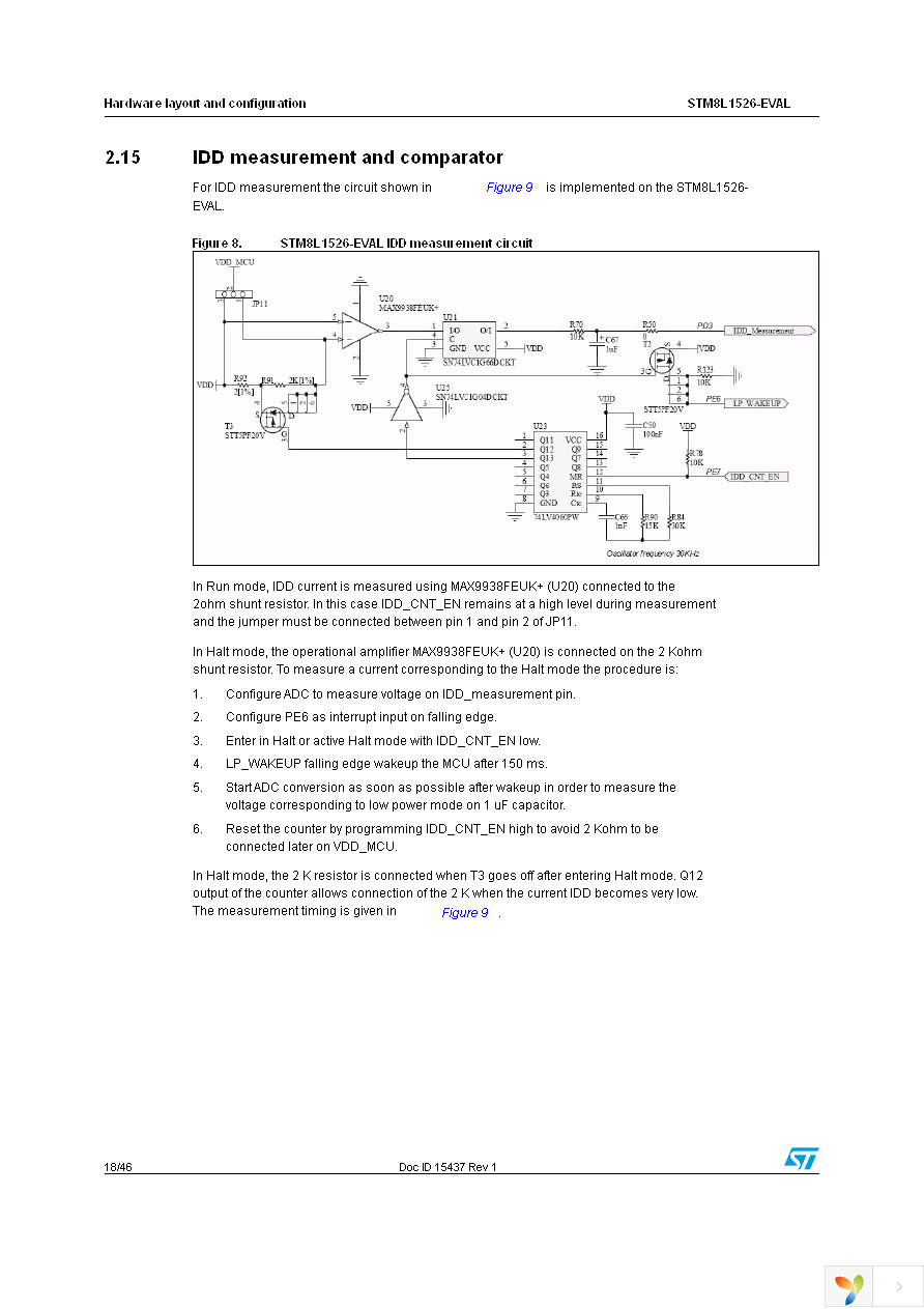 STM8L1526-EVAL Page 18