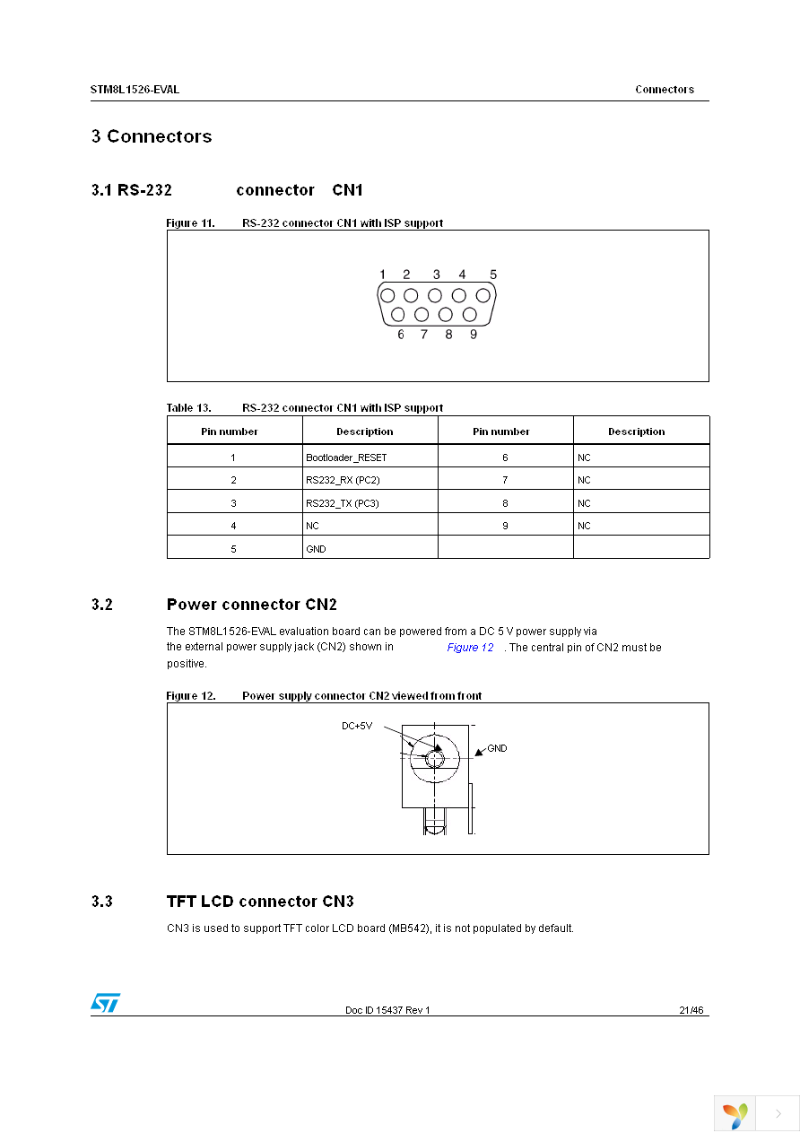 STM8L1526-EVAL Page 21