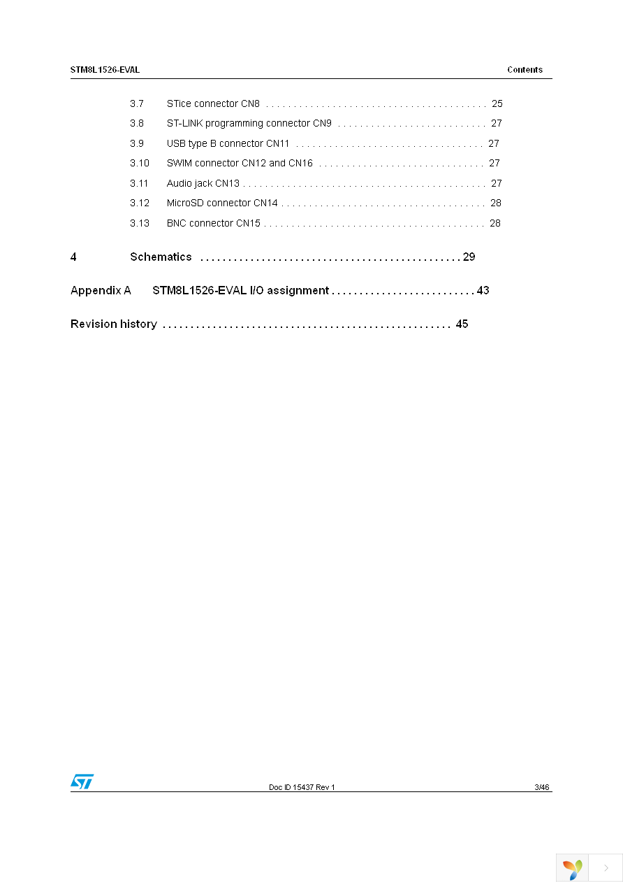 STM8L1526-EVAL Page 3