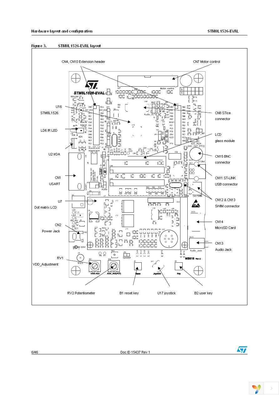 STM8L1526-EVAL Page 6