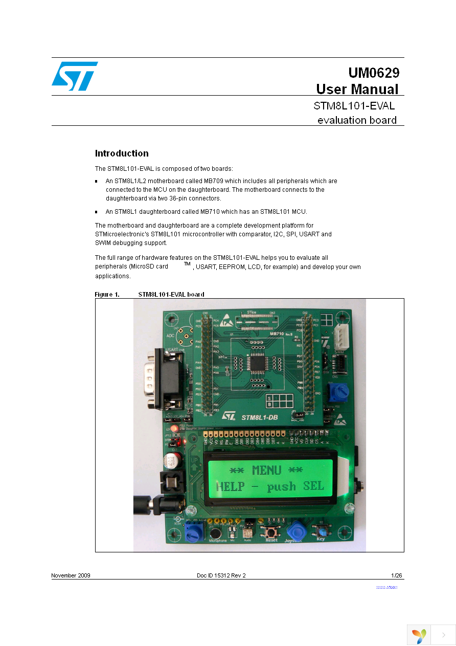 STM8L101-EVAL Page 1