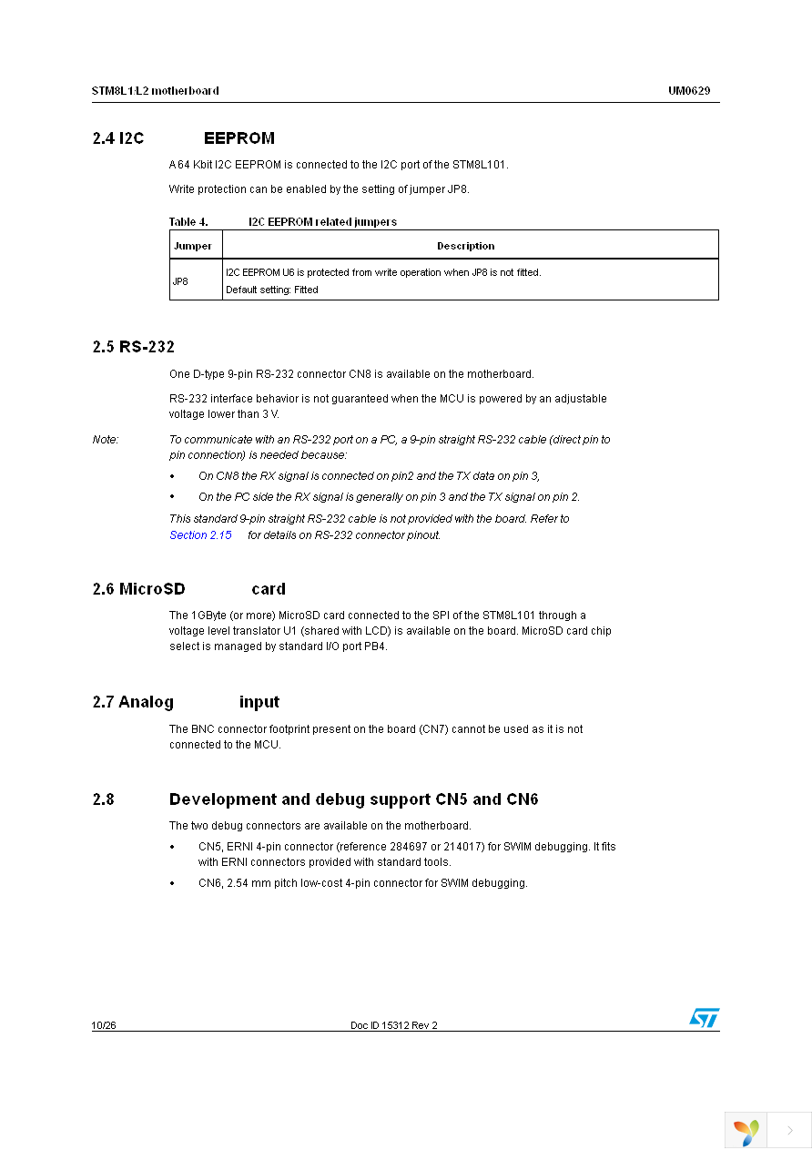 STM8L101-EVAL Page 10