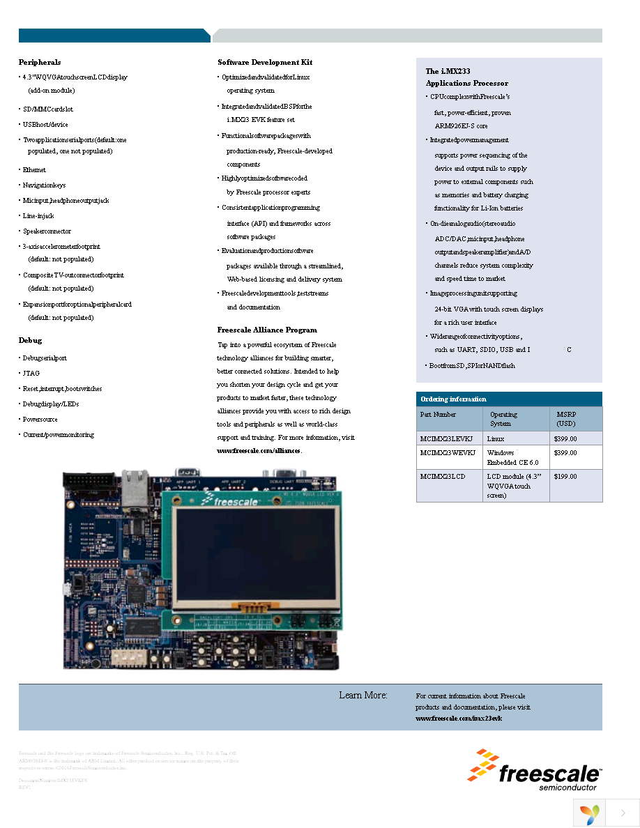 MCIMX23LEVKJC Page 2