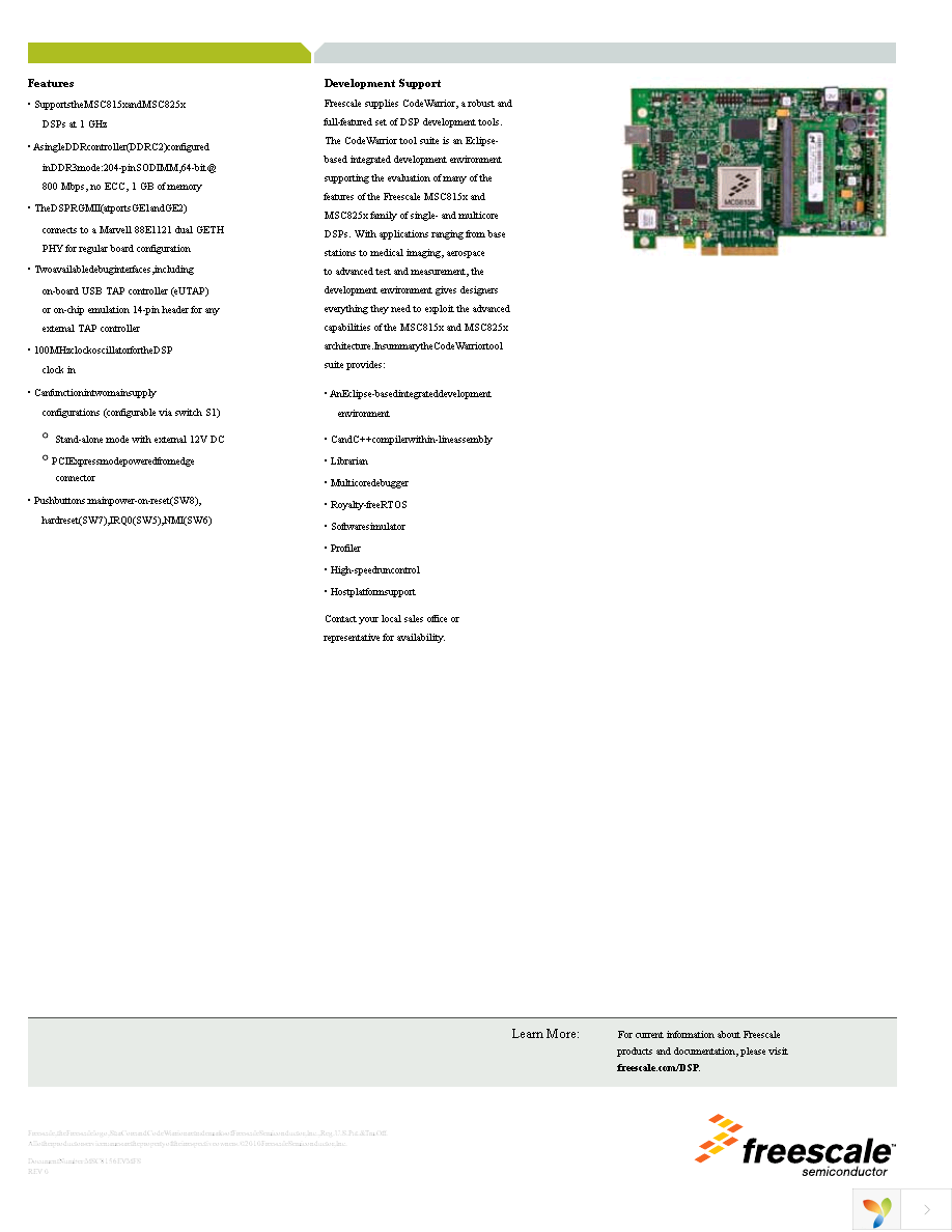 MSC8156EVM Page 2