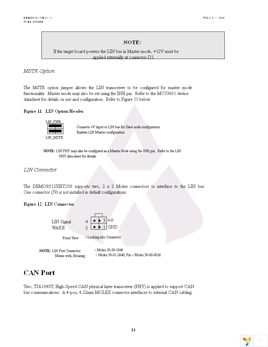 DEMO9S12XHY256 Page 14