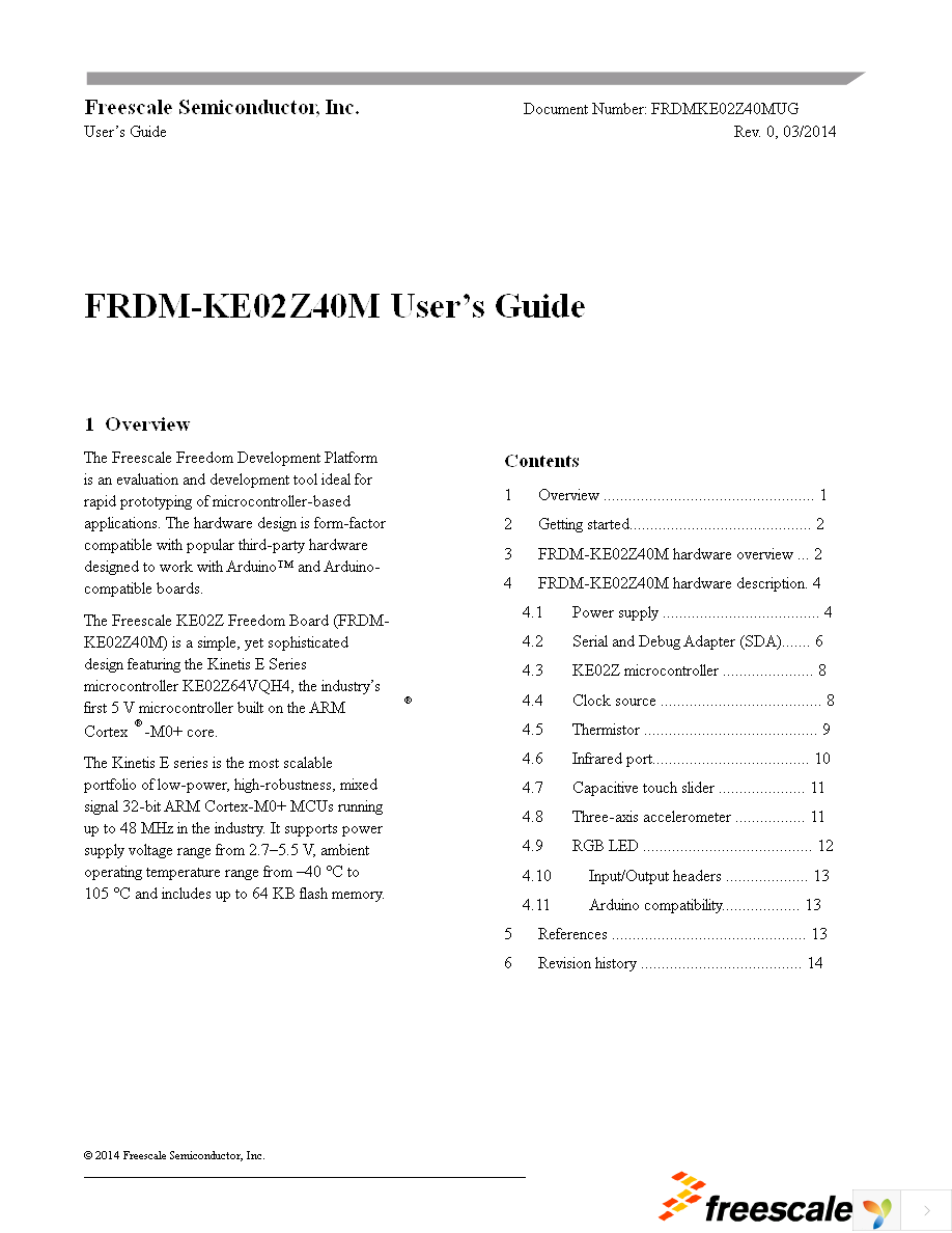 FRDM-KE02Z40M Page 1