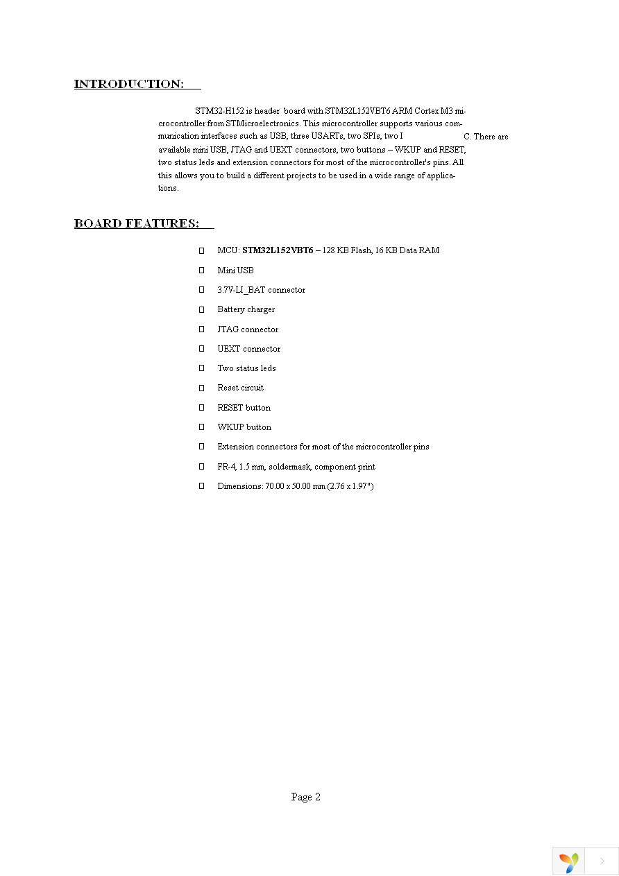 STM32-H152 Page 2