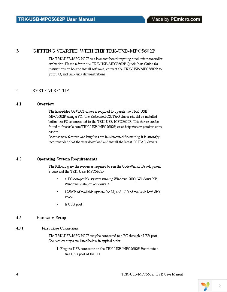 TRK-USB-MPC5602P Page 8