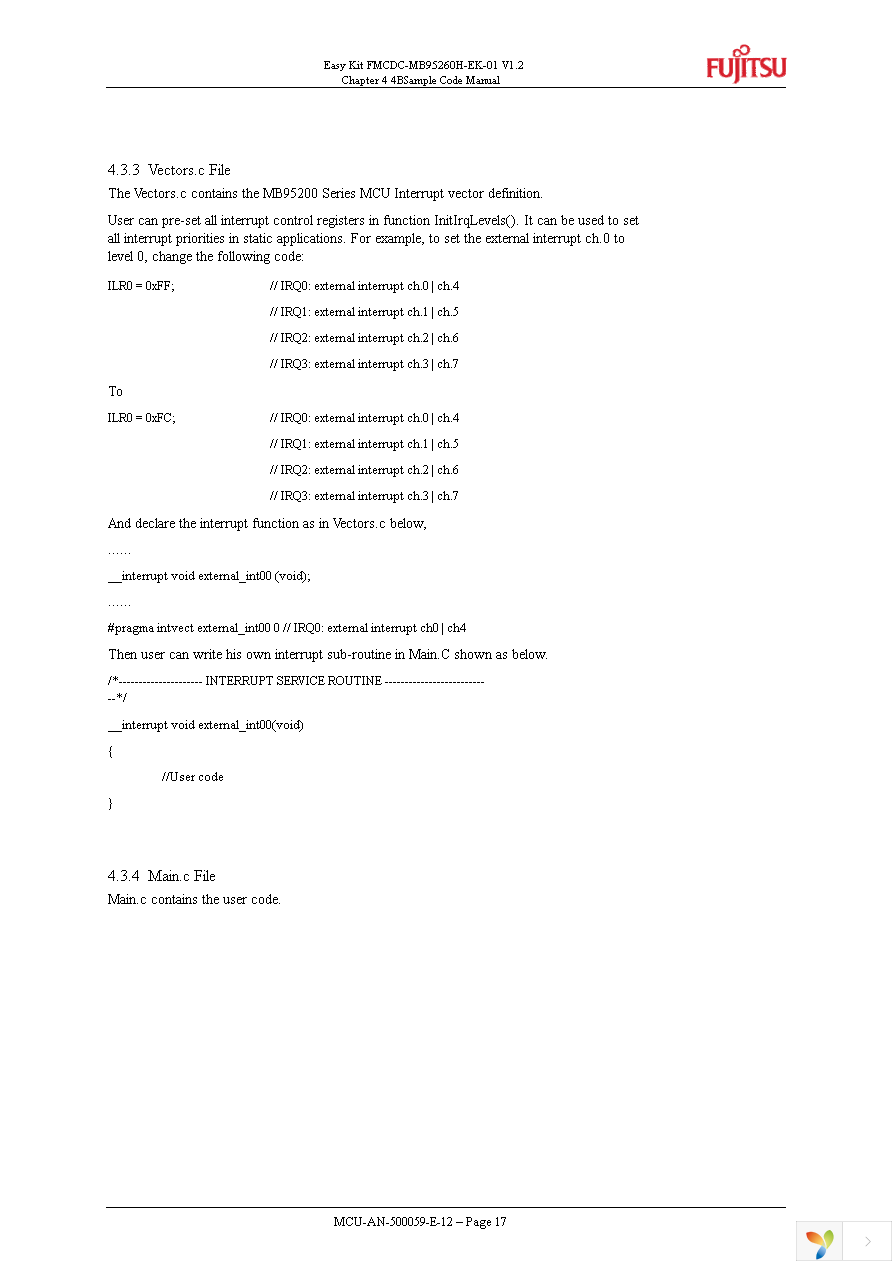 FMCDC-MB95260H-EK-01 Page 17