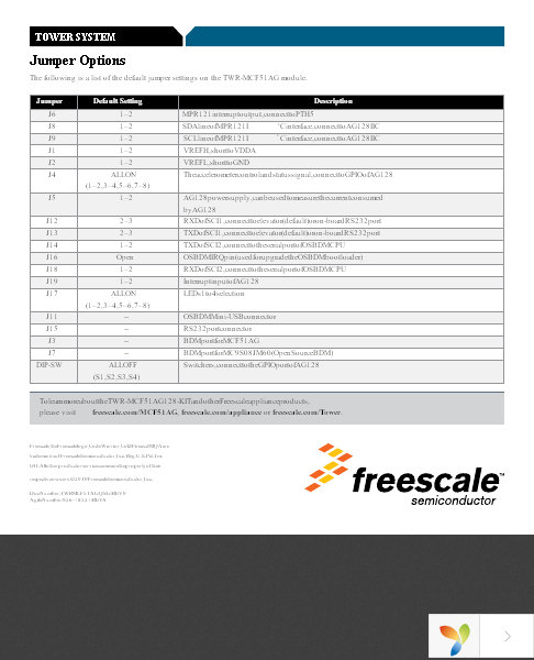 TWR-MCF51AG Page 4