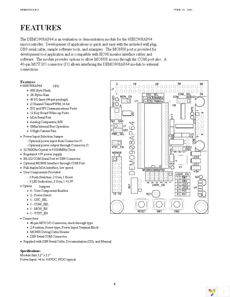 DEMO908AP64E Page 4