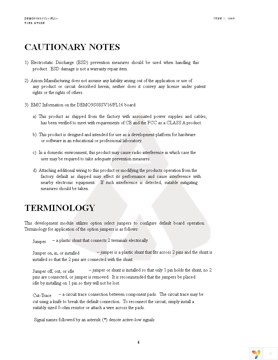 DEMO9S08FL16 Page 4