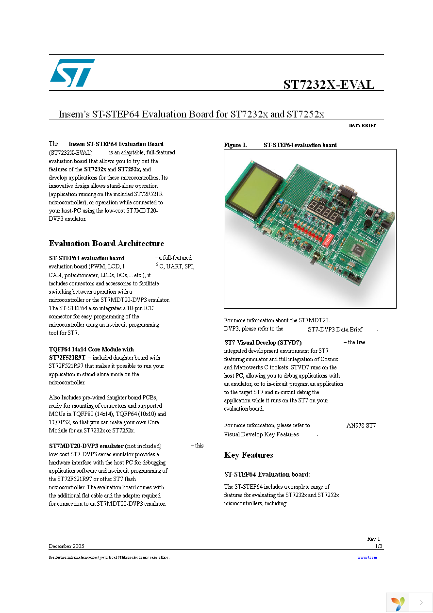 ST7232X-EVAL Page 1