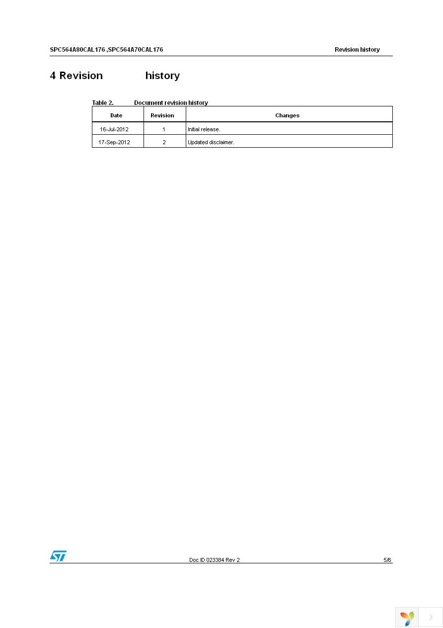 SPC564A70CAL176 Page 5