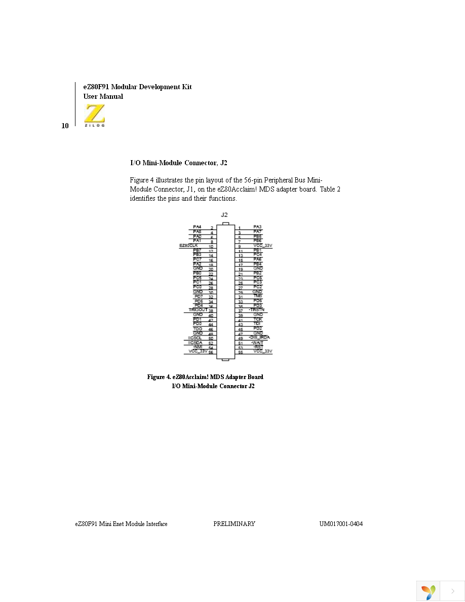 EZ80F910100KIT Page 20