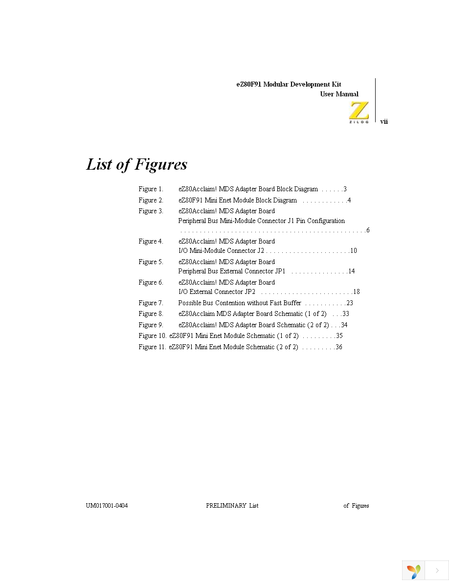 EZ80F910100KIT Page 7