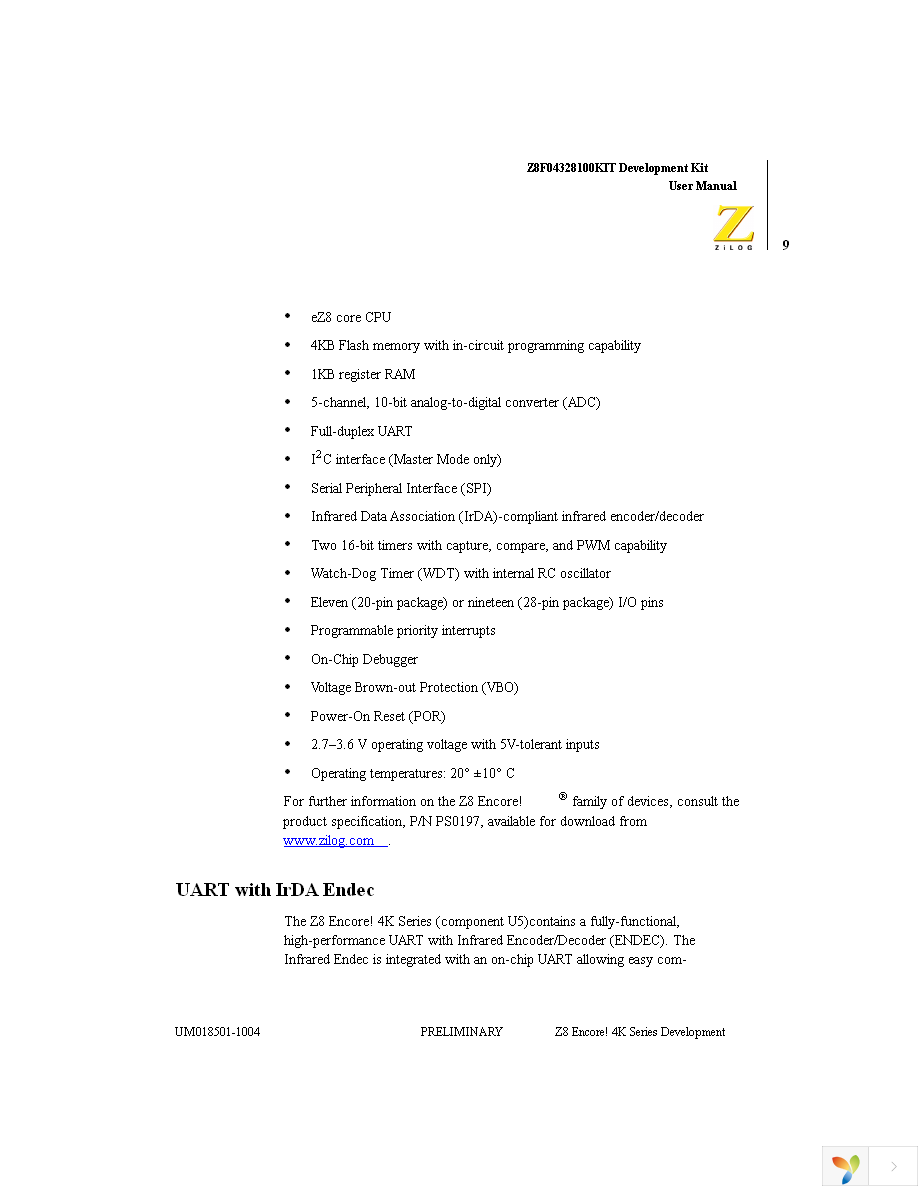 Z8F04328100KIT Page 15