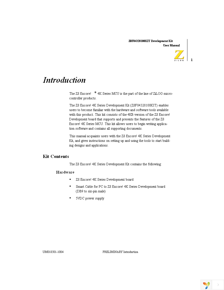 Z8F04328100KIT Page 7